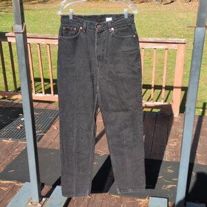 Levis Women Black Siz 12 512 Slim Fit Straight Leg Americana Workwear Farm Ranch